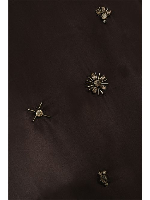 Gonna Courtney in raso di viscosa con ricami Liviana Conti | L5WW59W18-0